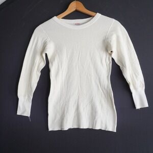 Vintage Duofold Mohawk NY Style 601 Wool Cotton Thermal Undershirt Cream Sz 12
